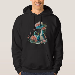 Cute Blommigt dinosaur Hoodie
