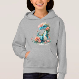 Cute Blommigt dinosaur T Shirt