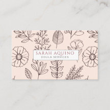 Cute Blommigt Doula Rosa Birance Services