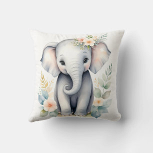 Cute blommigt-elefant kudde