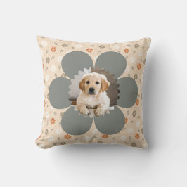 Cute Blommigt Farmhouse Första jul Kudde