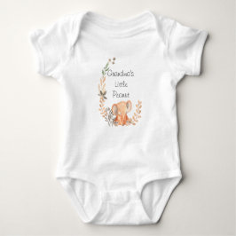 Cute Blommigt farmors lilla jordnötsdräkt Baby Bod T Shirt