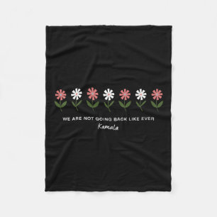 Cute Blommigt Flowers som vi inte går tillbaka som Fleecefilt