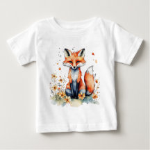 Cute blommigt fox