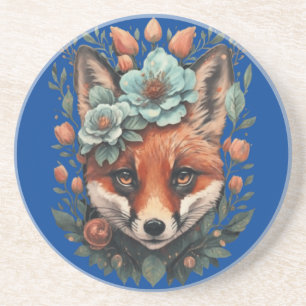 Cute blommigt fox underlägg