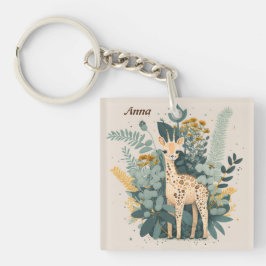 Cute blommigt giraffe