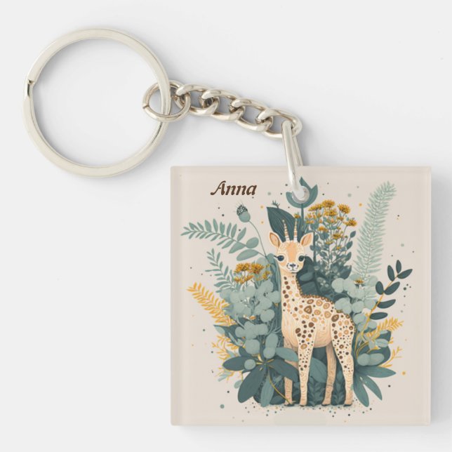 Cute blommigt giraffe (Framsidan)