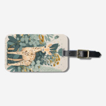 Cute blommigt giraffe