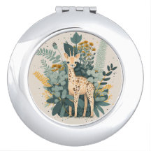 Cute blommigt giraffe