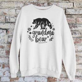 Cute Blommigt Grandma Bear | Gått till mormor T Shirt