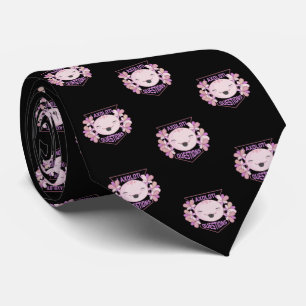 Cute Blommigt I Axolotl-frågor Slips