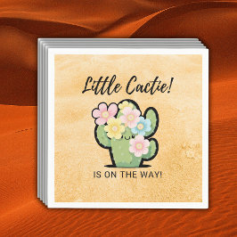 Cute Blommigt Little Cuctie Kawaii Baby Shower Pappersservett