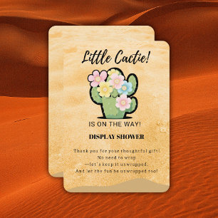 Cute Blommigt Little Cuctie Kawaii Baby Shower Tilläggskort