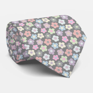 Cute Blommigt Meadow Mönster Neck Tie Slips