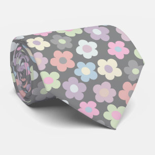 Cute Blommigt Meadow Mönster Neck Tie Slips