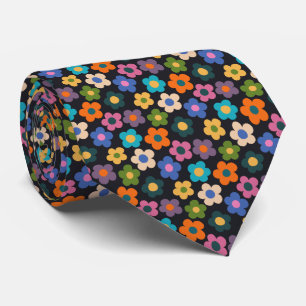 Cute Blommigt Meadow Mönster Neck Tie Slips