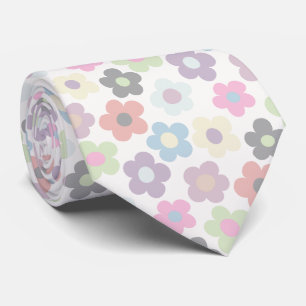 Cute Blommigt Meadow Mönster Neck Tie Slips