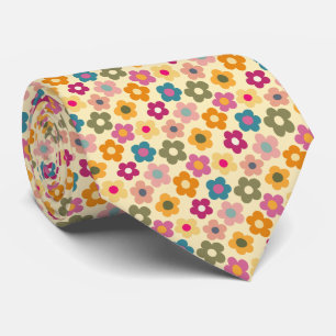 Cute Blommigt Meadow Mönster Neck Tie Slips