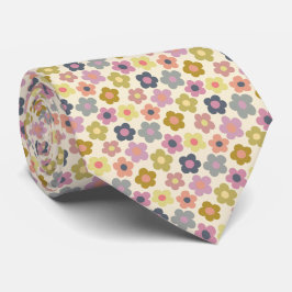 Cute Blommigt Meadow Mönster Neck Tie Slips