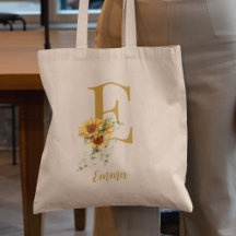 Cute blommigt monogram och namn personlig