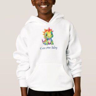 Cute Blommigt Rainbow Dinosaur Grattis på födelsed T Shirt