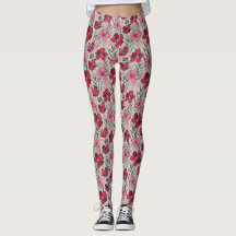 Cute Blommigt Red & Rosa Mönster
