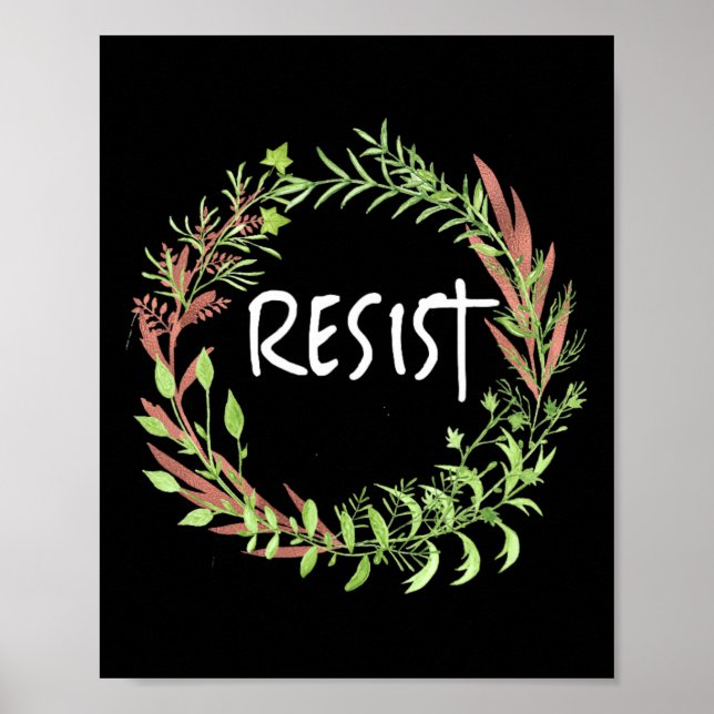 Cute Blommigt - Resistera Poster (Framsidan)