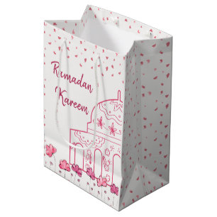 Cute Blommigt Rosa Mosque Islamic Ramadan Kareem