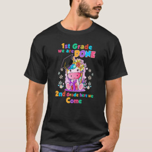 Cute Blommigt Unicorn 1:a Klass - Framtida 2:a Gra T Shirt