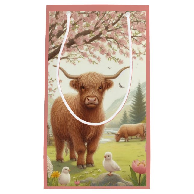 Cute, blommigt/vår-höglandskost (Framsidan)