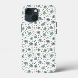 Cute Blommönster Fodral-Mate Tuff Apple iPhone 
