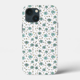 Cute Blommönster Fodral-Mate Tuff Apple iPhone