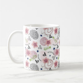 Cute-Blommönster Kaffemugg