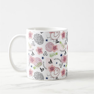 Cute-Blommönster Kaffemugg