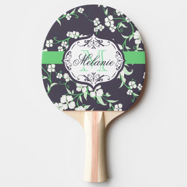 Cute-Blommönster Pingisracket (Framsidan)