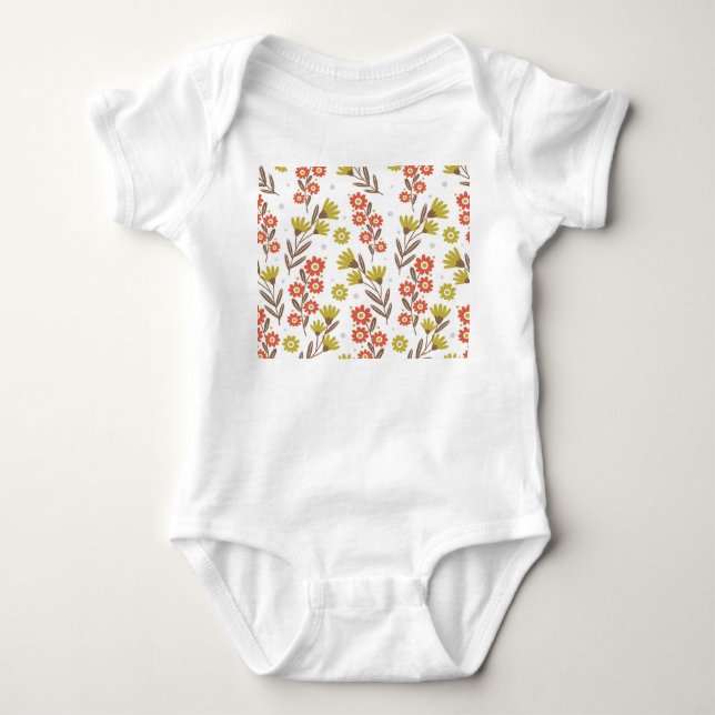 Cute blommönster, sömlös bakgrund. t shirt (Framsida)