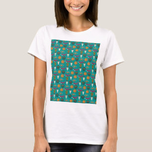 Cute-Blommönster T Shirt