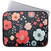 Cute Blommor laptop sleeve