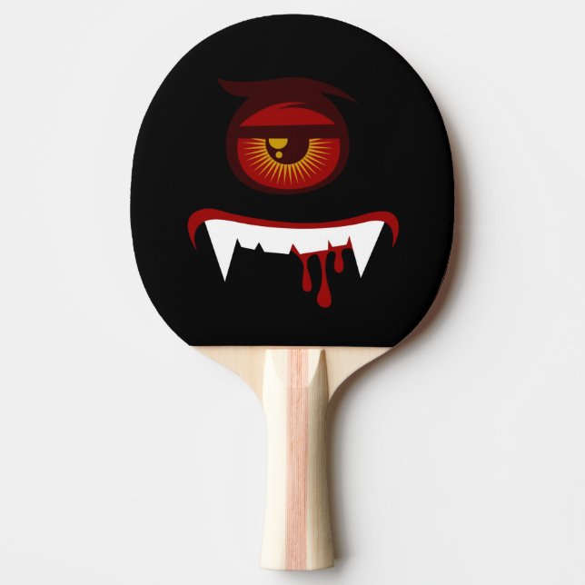 Cute Blomonster ansikte Pingisracket (Framsidan)