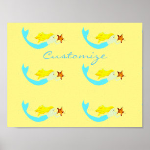 Cute Blonde-Sjöjungfruar med Star Thunder_Cove Poster