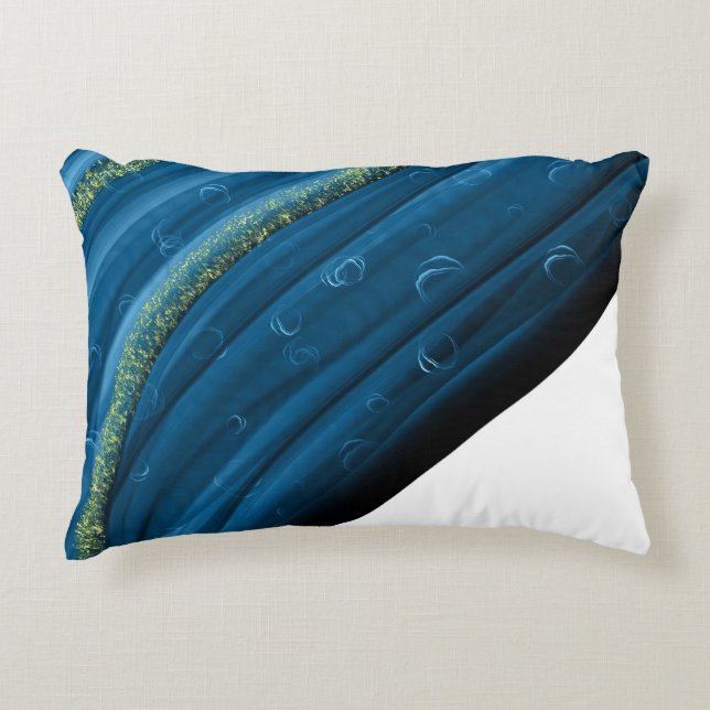 Cute Blue Alcohol Bläck Prydnadskudde (Framsidan)