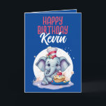 Cute Blue and White Elephant Son Birthday Kort<br><div class="desc">Cute Blue and White Elephant Son Birthday,  en söt födelsedagskalkyl för vilken liten pojke som helst på deras speciella dag. Utformningen har en söt elefant med en födelsedagskalas,  med anpassadets textinformation. Om du ansikten problem med att anpassa mallen kan du gärna meddela designern:)</div>