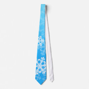 Cute Blue and white jul snöflingor Slips