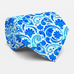 Cute blue aqua paisley mönster slips