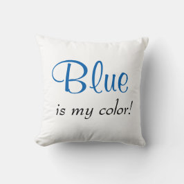Cute Blue är min Färg Kudde