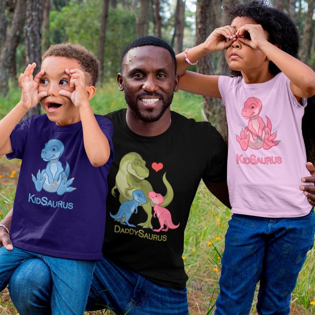 Cute Blue Baby KidSaurus T-Rex Dinosaur T Shirt (Skapare uppladdad)