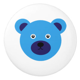 Cute Blue Bear Knopp