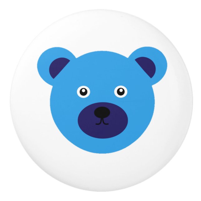 Cute Blue Bear Knopp (Framsidan)