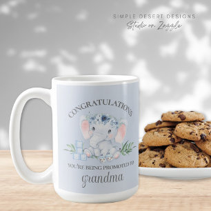 Cute Blue befordrad till Grandma Gravid Reveal Kaffemugg