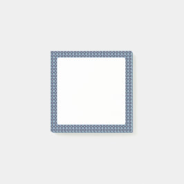 Cute Blue-Blommigt, mönstrad, klibbiga anteckninga Post-it Block